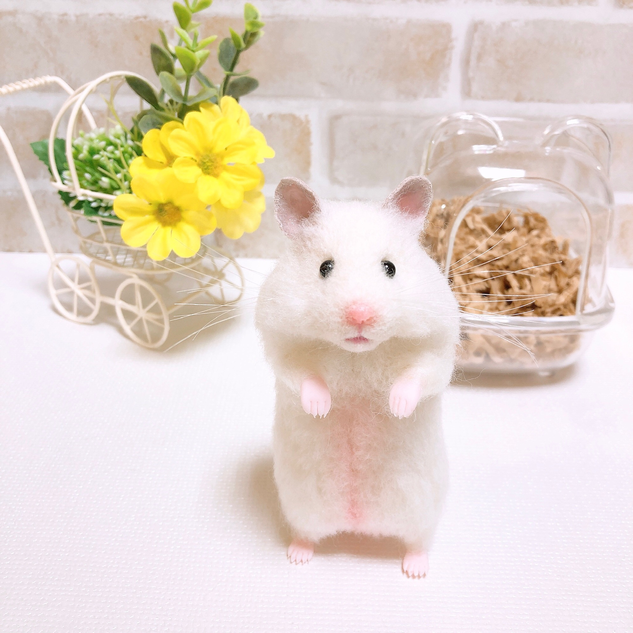 ゴールデンハムスター　羊毛フェルト