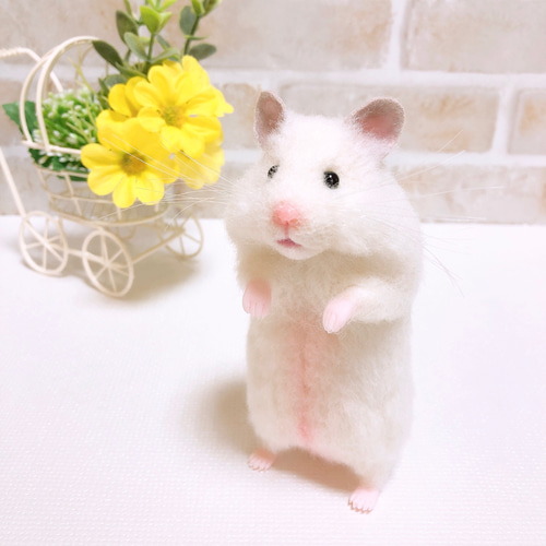 ゴールデンハムスター＆マスカット◇羊毛フェルト ゴールデンハムスター＆マスカット◇羊毛フェルト