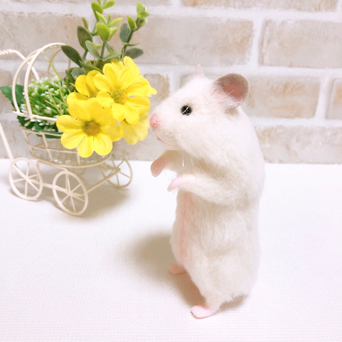 ゴールデンハムスター　羊毛フェルト キンクマ ゴールデンハムスター 羊毛フェルト 羊毛フェルト