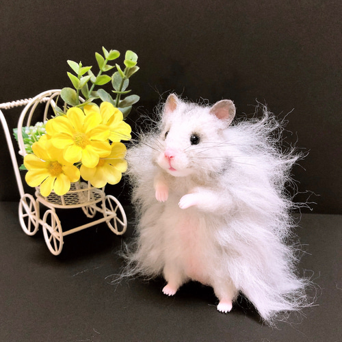 ゴールデンハムスター　羊毛フェルト ゴールデンハムスター 羊毛フェルト 羊毛フェルト Sleeping forest