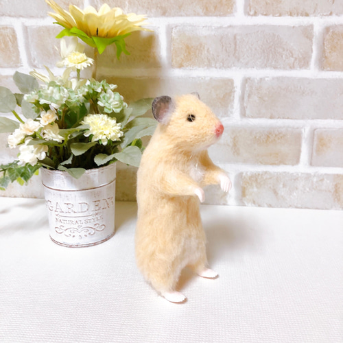 本格派ま！ キンクマ ゴールデンハムスター 羊毛フェルト 羊毛フェルト 羊毛フェルト