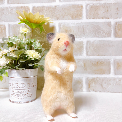 キンクマ ゴールデンハムスター 羊毛フェルト 羊毛フェルト *ゆったり