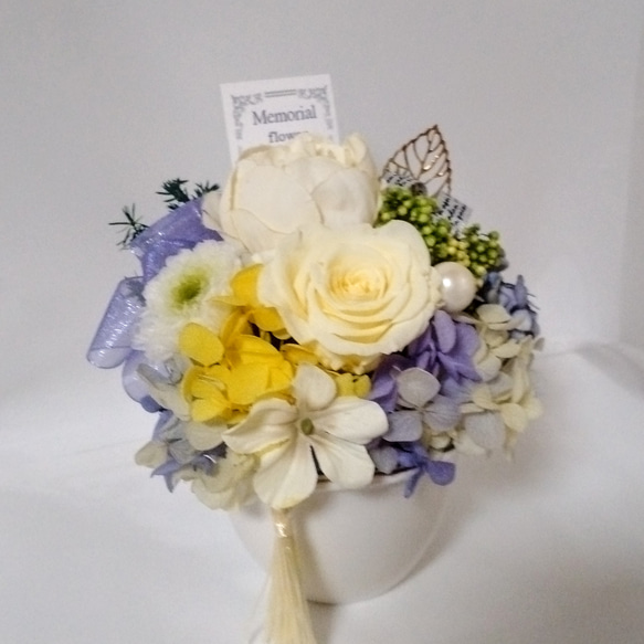 【送料無料】FLOMAREYプリザSC3　ギフト　お祝い　誕生日　記念日　仏花　ペット供養　 4枚目の画像