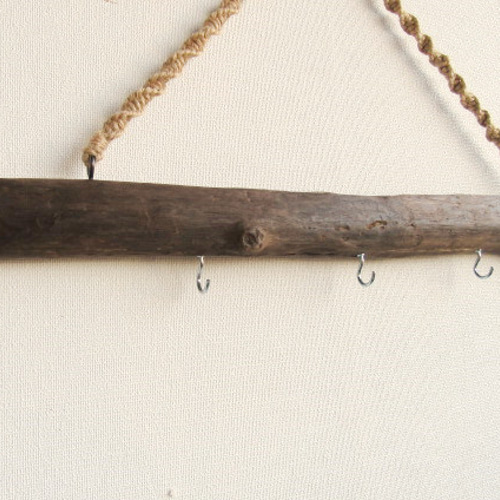 焼き入れ流木ハンガー/アンティーク❧No.130 その他インテリア雑貨 S.I  