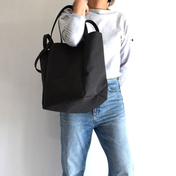 DROP2 SHOULDER TOTE BAG（チャコール/グレー） 2枚目の画像