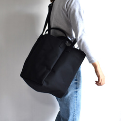 DROP2 SHOULDER TOTE BAG（ブラック） 3枚目の画像