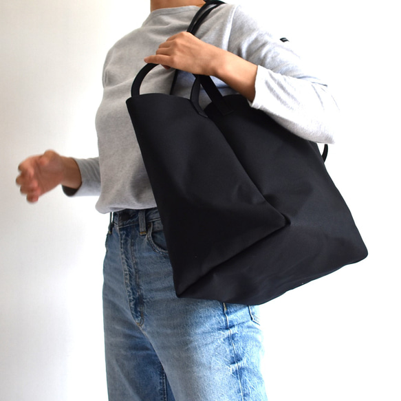 DROP2 SHOULDER TOTE BAG（ブラック） 5枚目の画像