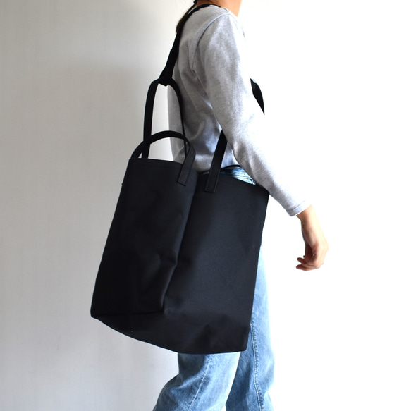 DROP2 SHOULDER TOTE BAG（ブラック） 11枚目の画像