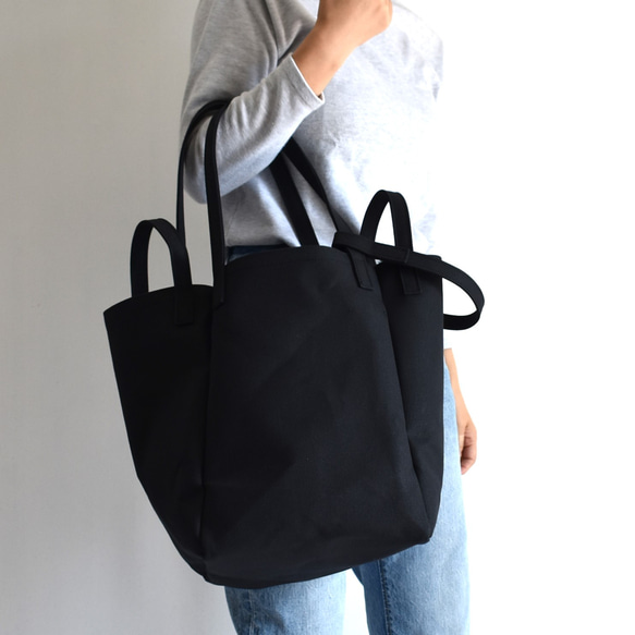 DROP2 SHOULDER TOTE BAG（ブラック） 8枚目の画像