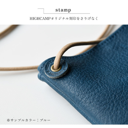 イルビゾンテ バッグ ショルダー レザー ブルー 本革 斜め掛け