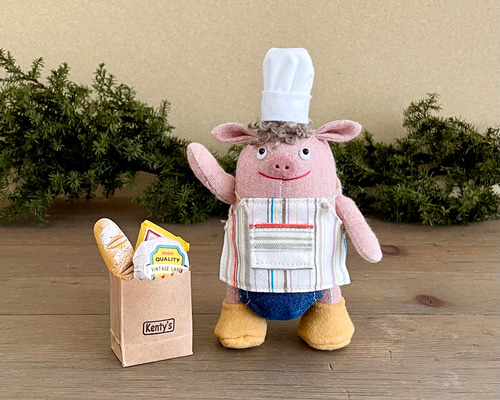 コブタちゃんはコックさん おもちゃ・人形 Kenty's Farm 通販 16598148