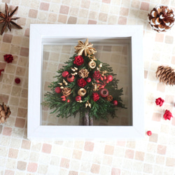 レッド＆ホワイトのリバーシブル小さなツリーからあふれる可愛いクリスマス 11枚目の画像