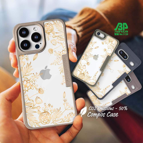 iPhone16/iPhone16e/iPhone16 Pro 花柄 コンポスケース