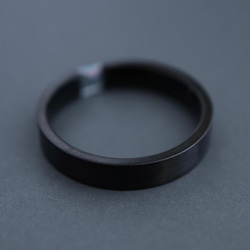 刻印♦︎ミスティックトパーズのブラックリング♦︎天然石♦誕生石♦サージカルステンレス【black＋square】 5枚目の画像