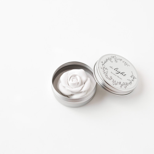 バラのアロマストーン 缶 電気や火を使わない環境にやさしいアロマ