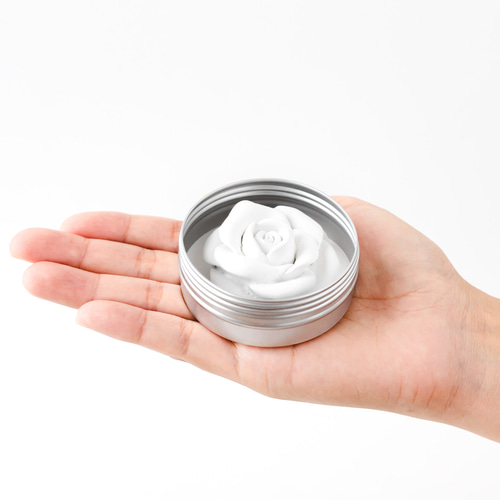 バラのアロマストーン 缶 電気や火を使わない環境にやさしいアロマ