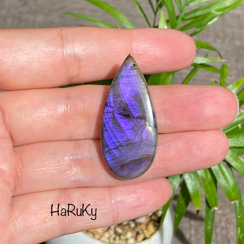 ハイグレード ディープパープル ラブラドライト ルース 56 天然石 天然