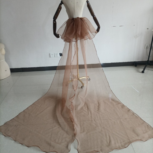 ふっくら柔らかなバックリボン 取り外し コーヒーの色 上質  