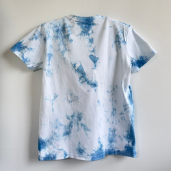 藍染クルーネックTシャツ・夏（半袖レディースM） 2枚目の画像