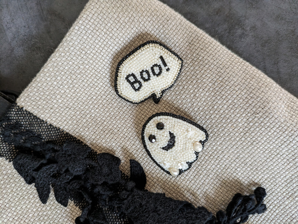 【ブローチ】Boo！のふきだし 3枚目の画像