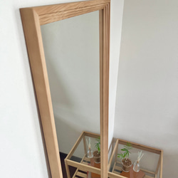 new【日本製】カットデザインミラー　全身鏡　姿見　立て掛けミラー　ジャンボミラー　アンティーク調 3枚目の画像