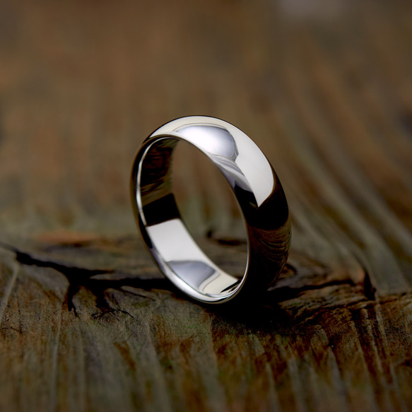 Sleek Ring / 6mm Silver ring オーダー制作/ 受注製作シルバーリング　甲丸形状 2枚目の画像