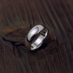 Sleek Ring / 6mm Silver ring オーダー制作/ 受注製作シルバーリング　甲丸形状 5枚目の画像