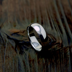 Sleek Ring / 6mm Silver ring オーダー制作/ 受注製作シルバーリング　甲丸形状 6枚目の画像