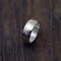 Bump Ring 鎚目 / 7mm Silver ring オーダー制作/ 受注製作シルバーリング　鎚目リング 11枚目の画像