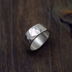 Bump Ring 鎚目 / 7mm Silver ring オーダー制作/ 受注製作シルバーリング　鎚目リング 12枚目の画像