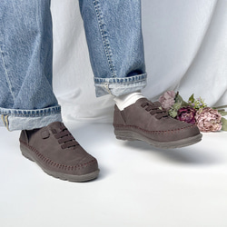 【秋冬限定色】附加色「Fluffy」舒適彈性繩懶人鞋 1650 第5張的照片
