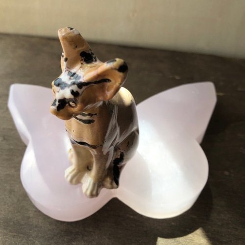 BIG ピクチャージャスパー　絵画碧玉　お座り 猫　天然石　パワーストーン　置物 BIG ピクチャージャスパー 絵画碧玉 お座り 猫 天然石