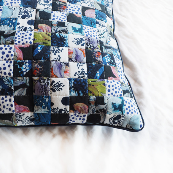 patchwork cushion cover　 2枚目の画像
