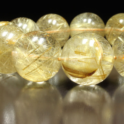【豪華数珠】１９ミリ 一点物 ゴールドルチル ブレスレット 金針水晶 １０７ｇ ＰＧＲ７ ギフトセット 作品動画あり 2枚目の画像