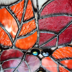 秋の葉っぱ　ハロウィン雑貨　ステンドグラスパネル　サンキャッチャー　インテリアアイテム　一点物　送料無料 16枚目の画像