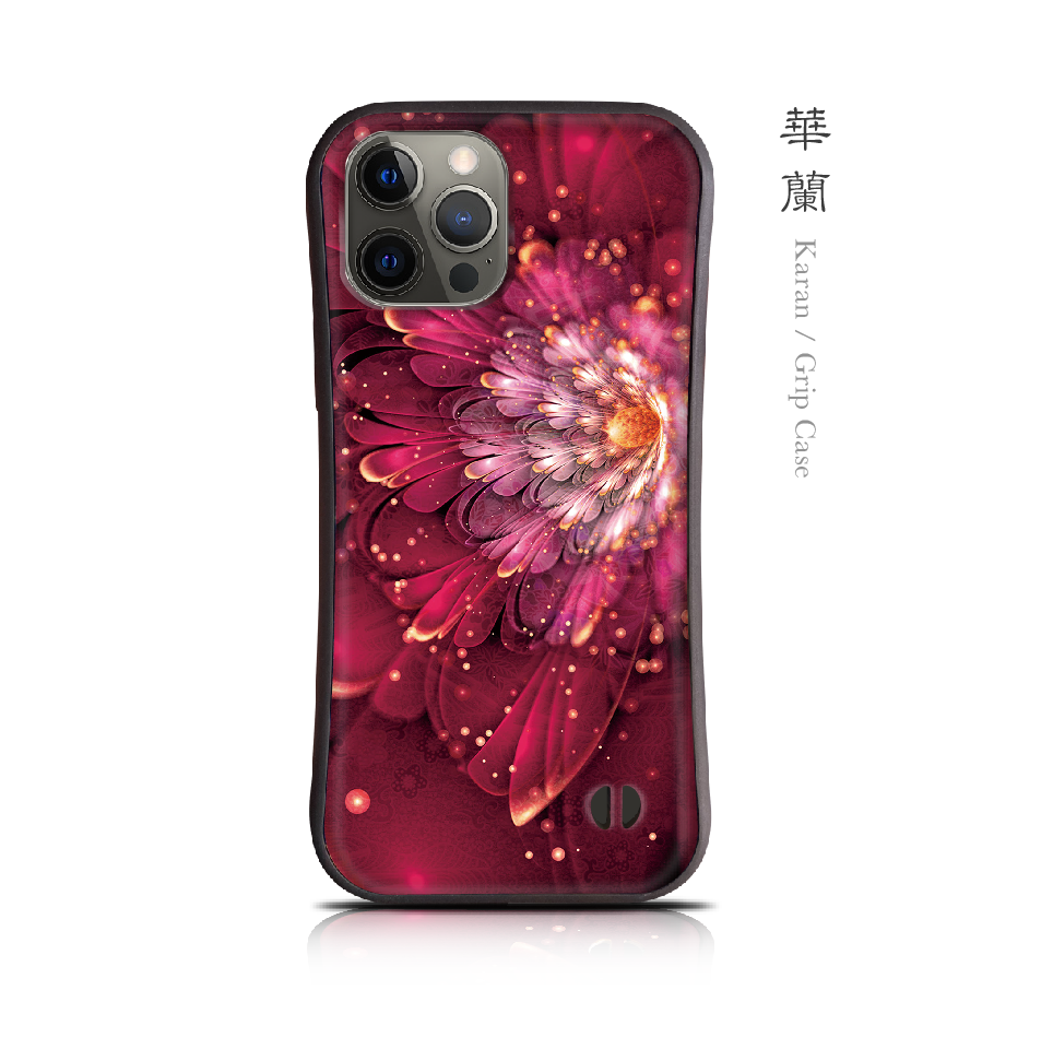 華蘭 - 和風 耐衝撃グリップiPhoneケース【iPhone17シリーズ対応/スマホカバー/iface型/和柄】