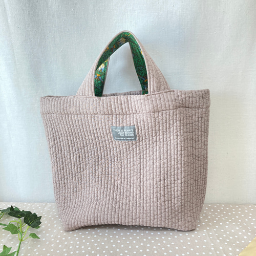 ハンドメイド ヌビ トートバッグ アーモンドグレー｜Yahoo