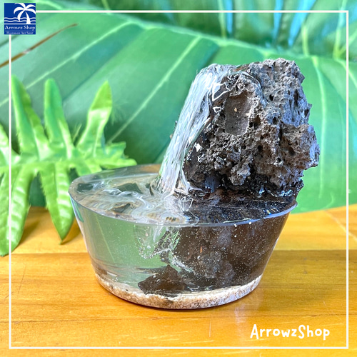 隕石レジン 溶岩石とレジンの指輪 の作り方 How to make volcanic rock and resin