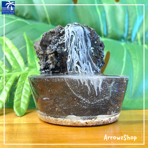 rm13】レジンアート 滝 滝壺 溶岩石 苔テラリウム テラリウム