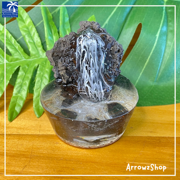 rm13】レジンアート 滝 滝壺 溶岩石 苔テラリウム テラリウム