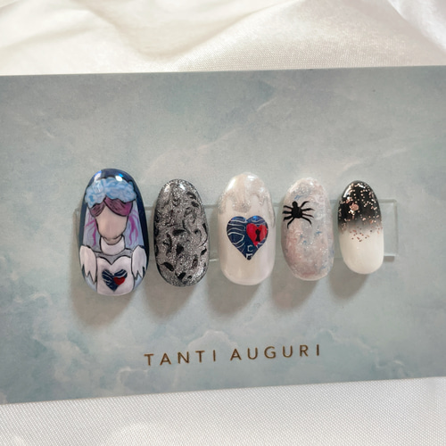 ネイルチップ/ハロウィンネイル/キャラクターネイル/ヴィランズ