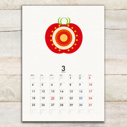 トマトのカレンダー2024【4月始まりA5サイズ】 3枚目の画像