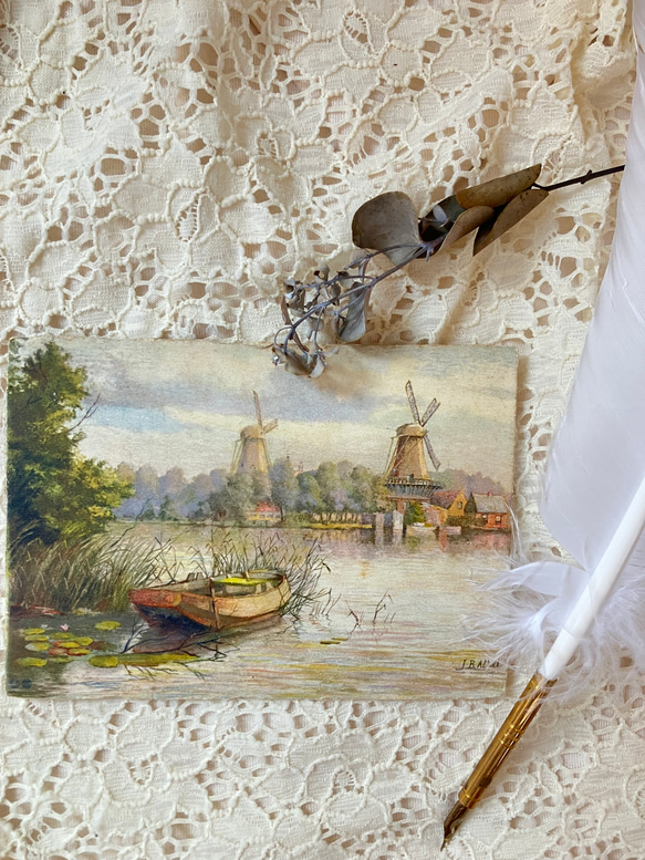 オランダの風車風景が美しいポストカード 1枚目の画像