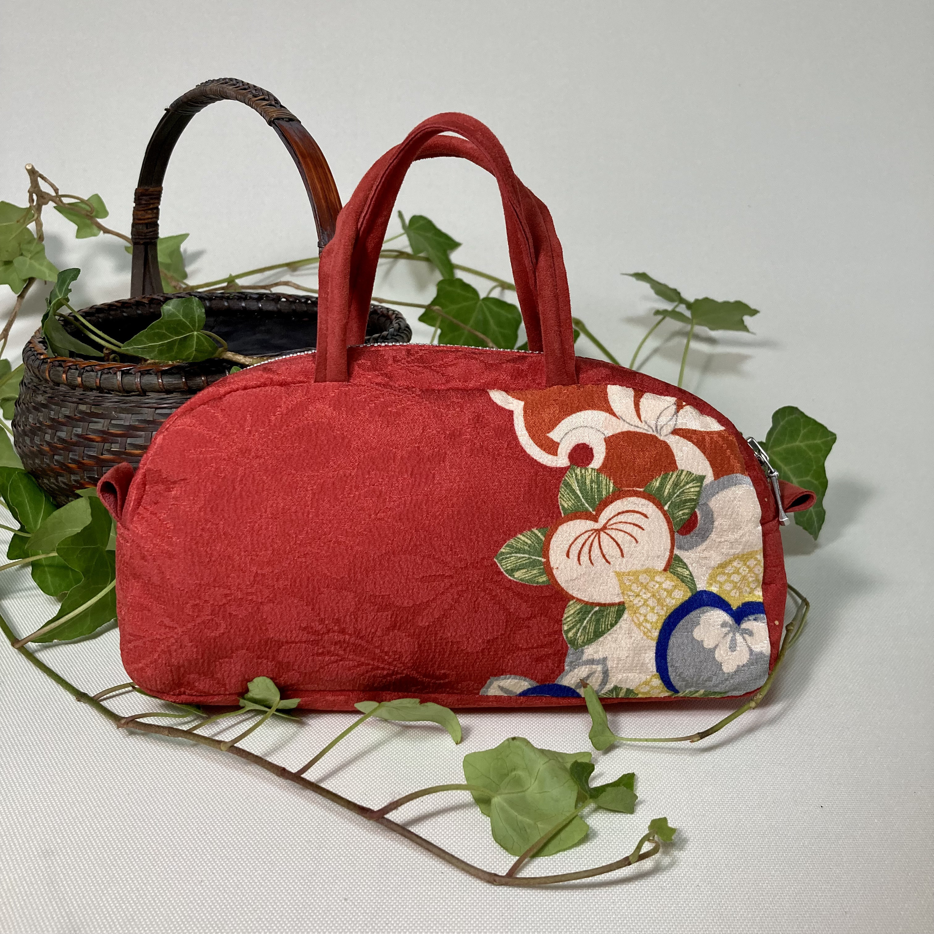 着物リメイク　ミニボストン