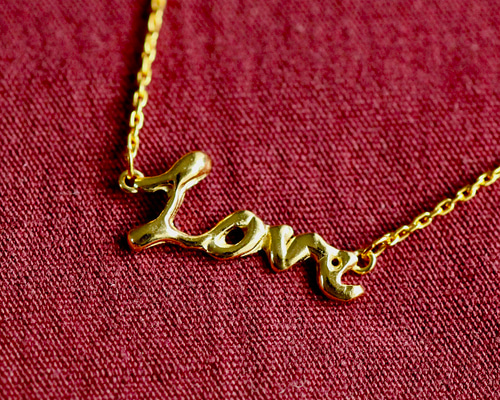 LOVE ネックレス ネックレス・ペンダント ateliermozu 通販 16600215
