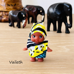 【タンザニアの子ども支援】キューピッドストラップ Vaileth 1枚目の画像