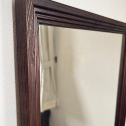new【日本製】カットデザインミラー　全身鏡　姿見　立て掛けミラー　ジャンボミラー　アンティーク調 11枚目の画像
