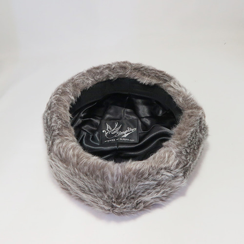 ボリュームのあるフェイクファー ～エコファーベレー帽～ ベレー