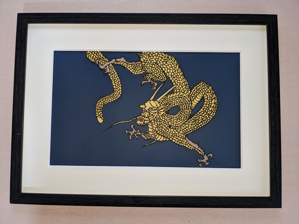 切り絵（龍） 送料無料 切り絵 Haru 通販 16600664｜Creema