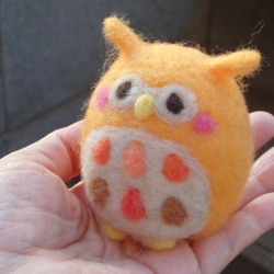 パンプキン色のミミズクさん☆ 4枚目の画像